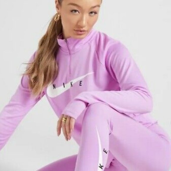 Nike | Tops | Nike Drifit Swoosh Half Zip Running Top Brand